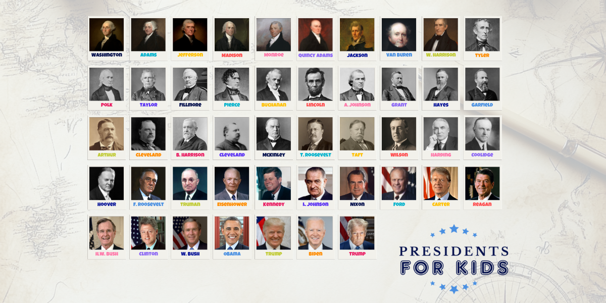 List American Presidents Chronological Order Creative Classroom