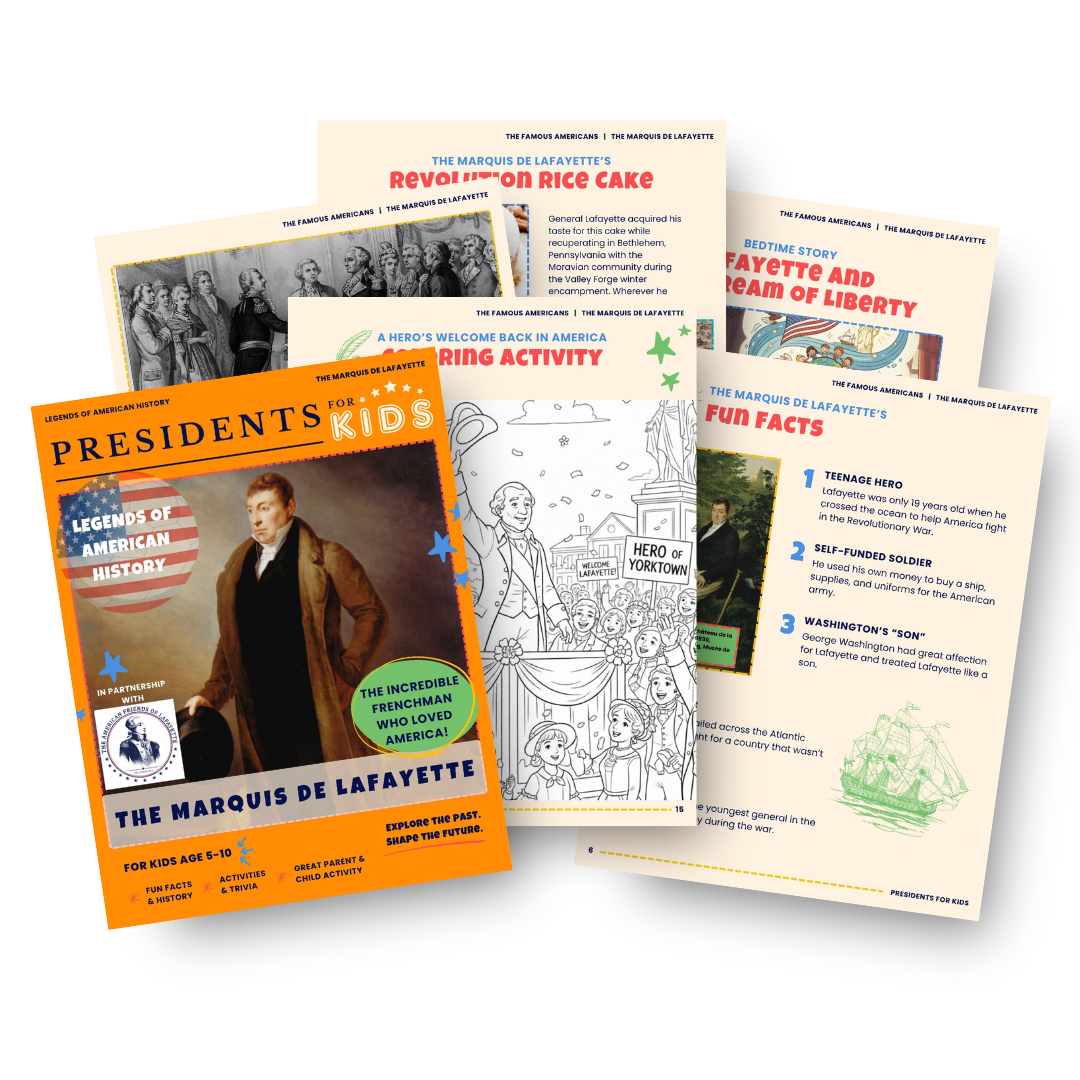 The Marquis de Lafayette Activity Book