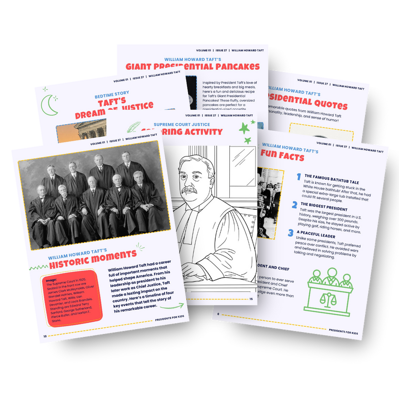 President William Howard Taft Book For Kids – Presidents For Kids