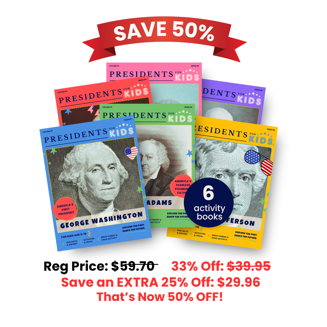 Revolutionary War Presidents Activity Book Collectors Set for Kids ...