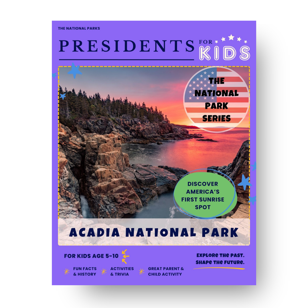 Acadia National Park Activity Book for Kids (Ages 5-10) | Presidents ...