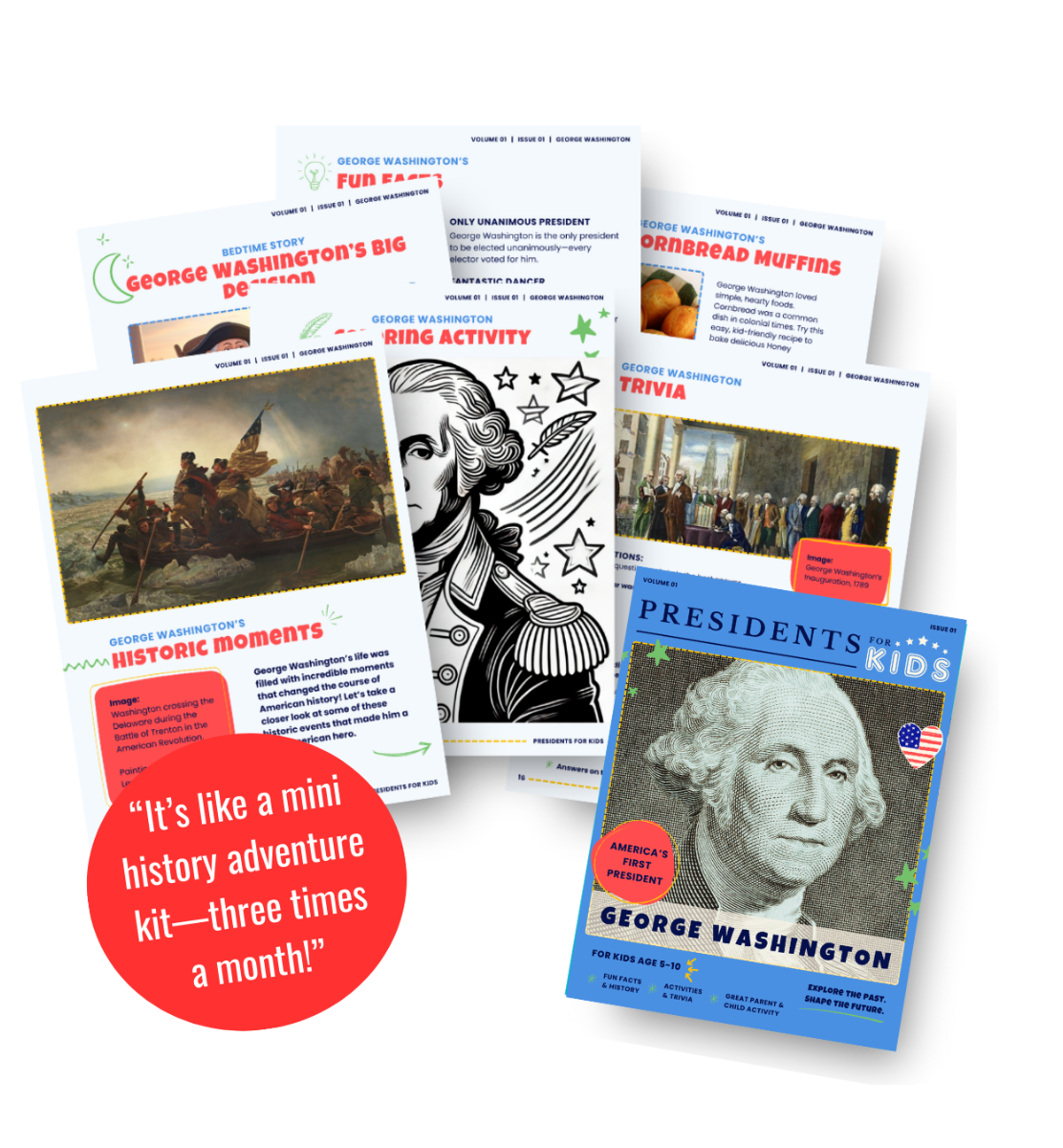 Three activity books showing covers