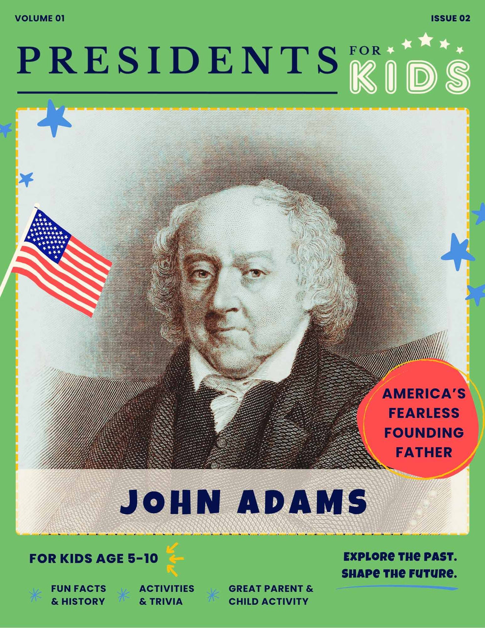 John Adams Activity Book for Kids (Ages 5-10) | Presidents For Kids ...
