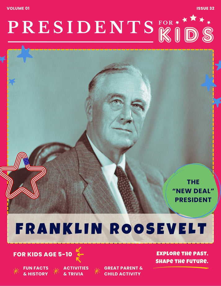 Franklin Roosevelt Activity Book for Kids (Ages 5-10) | Presidents For ...