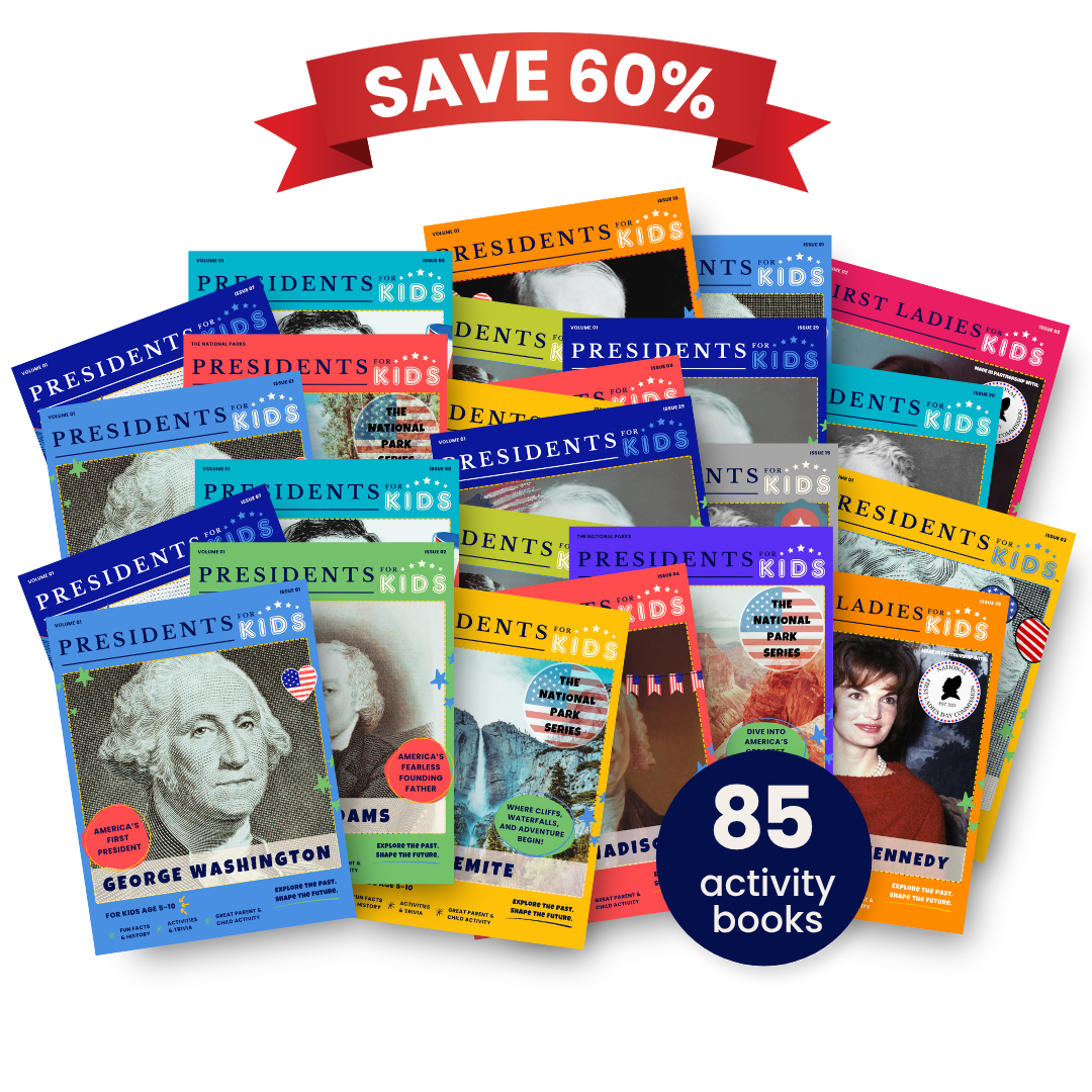 Presidents For Kids Complete Collector Set – 85 Activity Books!
