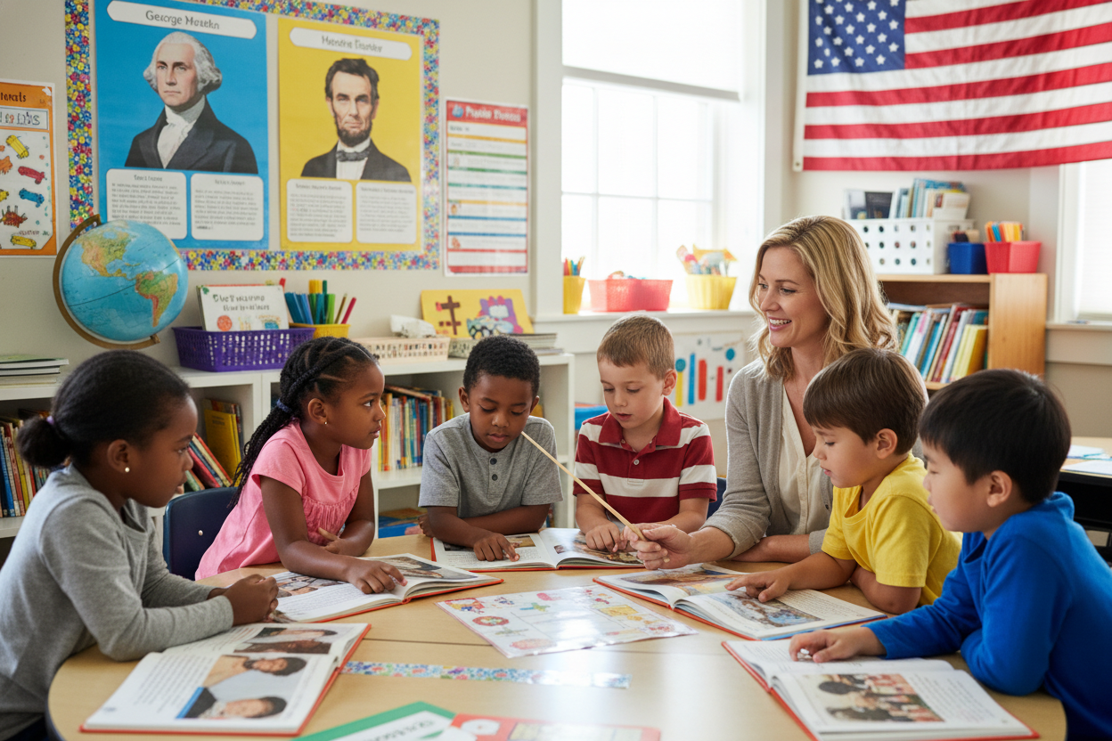 kids learning about united states presidents